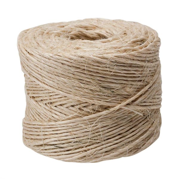 Everbilt #21 x 300 ft. Twisted Sisal Rope Twine, Natural