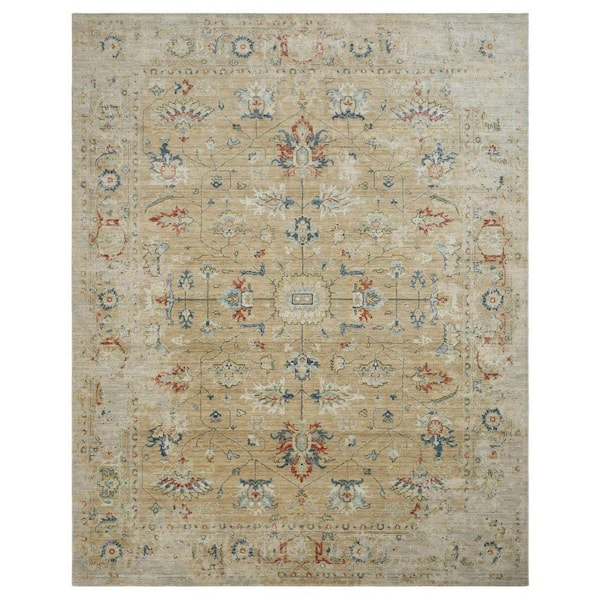 Blooma 8 ft. x 11 ft. Golden Sands Abstract Washable Area Rug