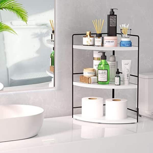 Dyiom 3-Tier Bathroom Organizer Countertop, Corner Bathroom