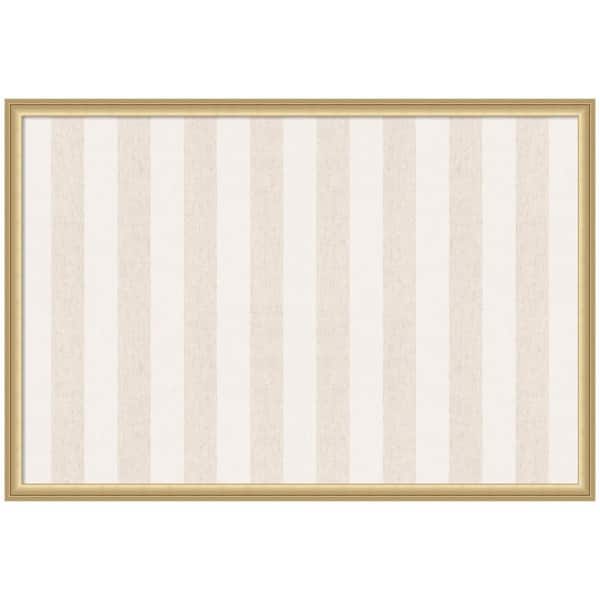 Florence 26 in. x 38 in. Gold Plastic Framed Memo Board