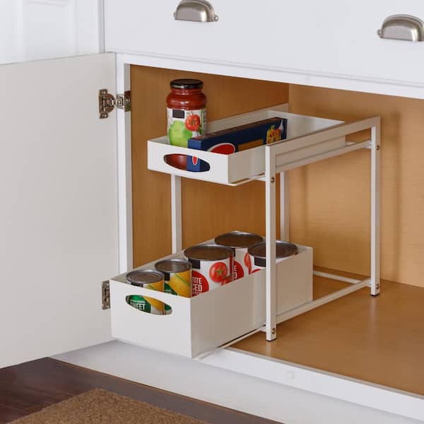 1pc/3pcs White Desk Drawer Organizer With Dividers, Desk Stationery Makeup  Storage Box, Can Be Placed In The Food Storage Room, Refrigerator, Cabinet,  Kitchen Storage Box