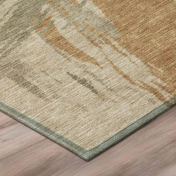 Chantille Machine Washable Indoor/Outdoor Abstract ACN2957 Gold 3 ft. x 4 ft. Area Rug