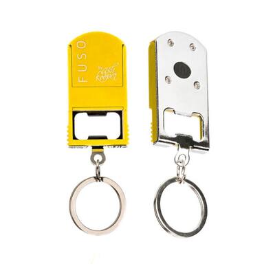 Microlight Smartphone Stand with Key Chain in Yellow, Bottle Opener, Microlight, Can Opener, Mobile Phone Stand