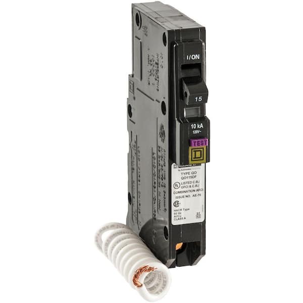 Square D QO 15 Amp Single-Pole Dual Function (CAFCI and GFCI) Circuit Breaker (9-pack)