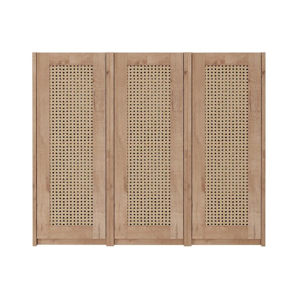 35.43 in. W x 9.81 in. D x 29.5 in. H Bathroom Storage Wall Cabinet in Imitative Oak with Door Storage