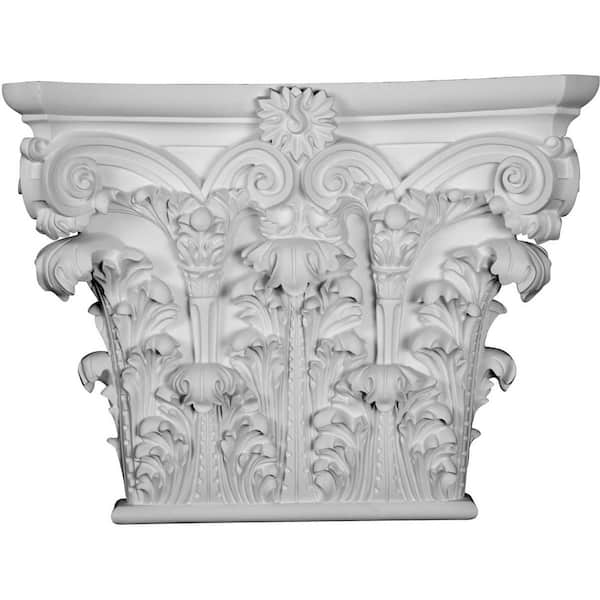29-3/4 in. x 23-1/4 in. x 8-1/4 in. Polyurethane Corinthian Capital Corbel