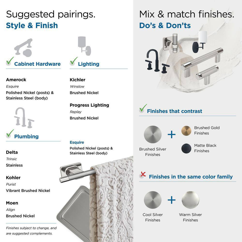 Polished Nickel and Stainless Steel Single Post Toilet Paper Holder