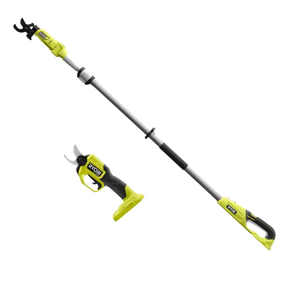 RYOBI ONE+ HP 18V Brushless Cordless Pruner and Cordless Pole Lopper