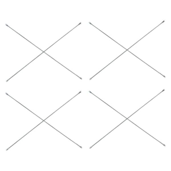 7 ft. x 4 ft. Galvanized Steel Squaring Cross Brace for Scaffolding Frames, 4-Pack