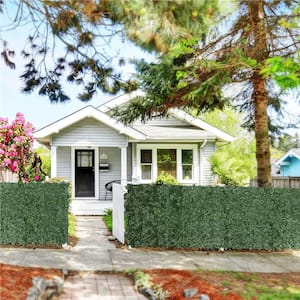 116 in. x 38 in. Artificial Faux Ivy Leaves Garden Ornaments Decorative Privacy Fence Screen with Mesh Backing Green