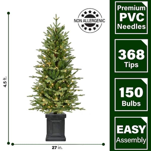 4ft Pre-Lit hot Artificial Potted Black Tree