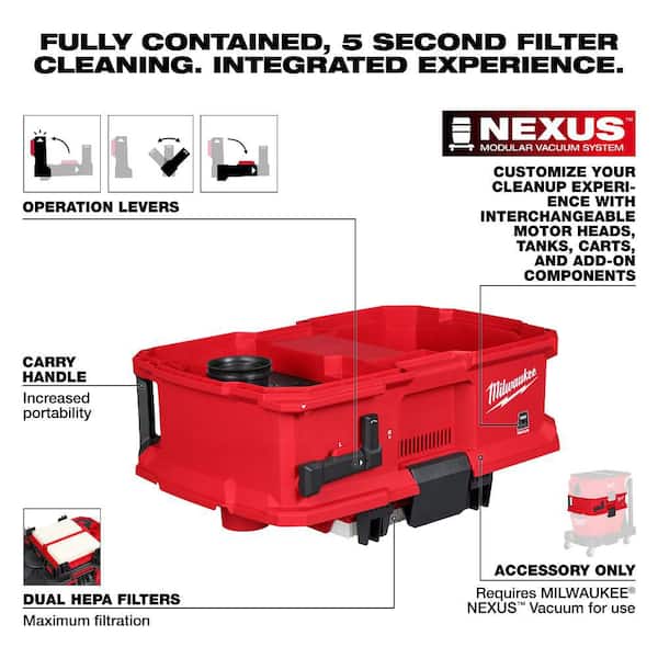 Milwaukee NEXUS Dedicated Filter Cleaner 0991-20 - The Home Depot