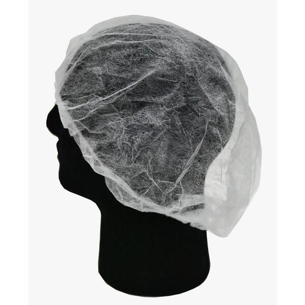 thumbnail image 2 of 25 Pack Disposable Hair Net Bouffant Caps – Non-Woven Kitchen & Salon Head Covers 2 of 5