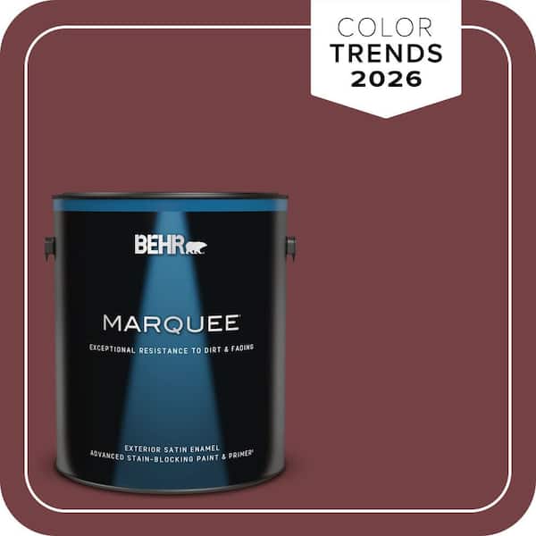 BEHR MARQUEE 1 gal. #MQ1-15 Rumors Satin Enamel Exterior Paint & Primer