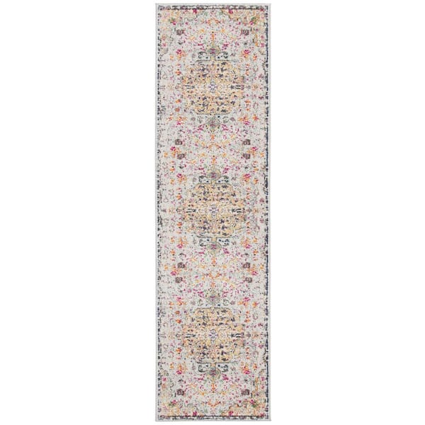 Madison Gray/Gold 2 ft. x 12 ft. Runner Rug