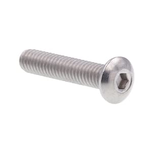 #8-32 x 7/8 in. Grade 18-8 Stainless Steel Hex Allen Drive Button Head Socket Cap Screws (10-Pack)
