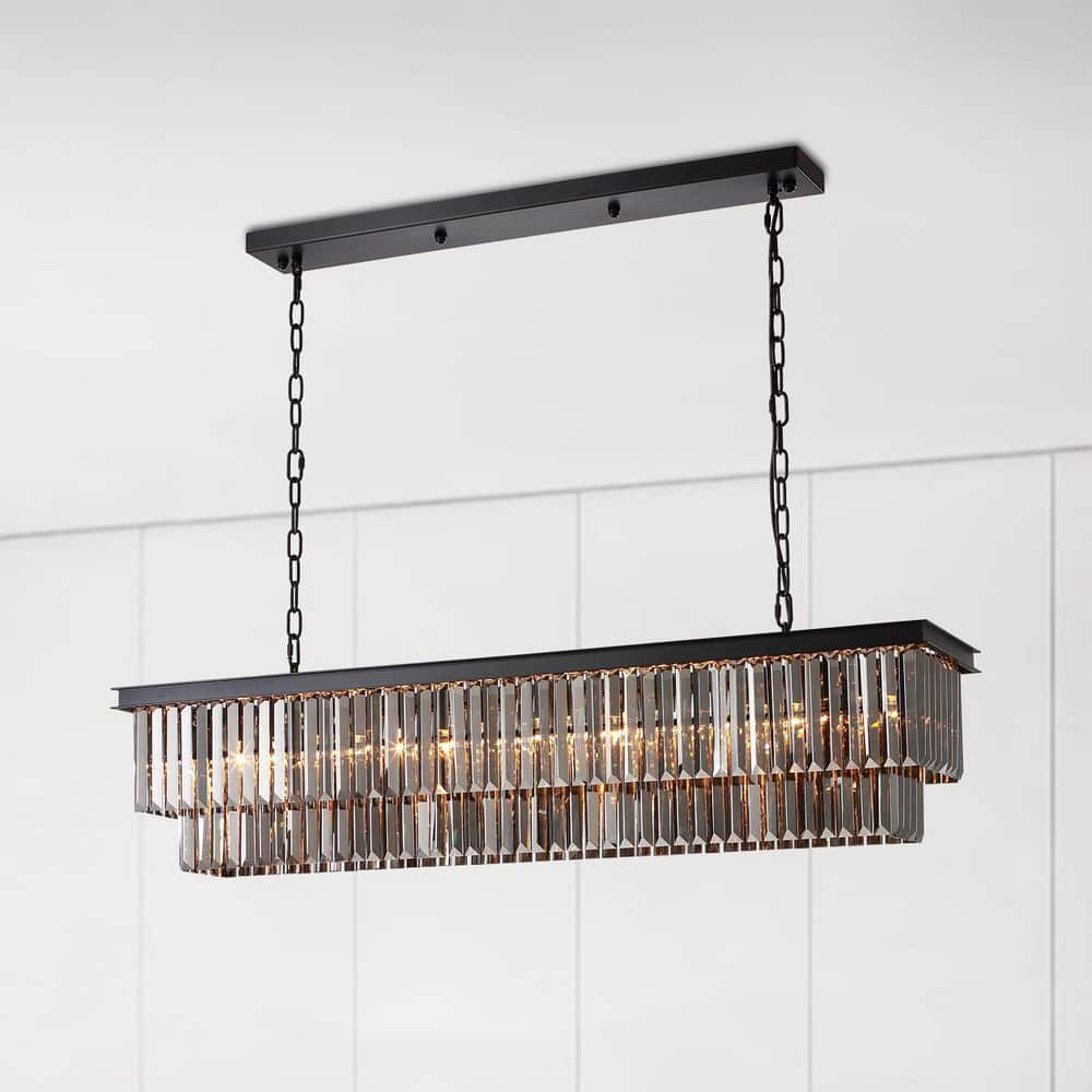 Hilander CHEF TABLE LIGHT 90×60 Zevni 24W Integrated LED 5-Light Brass Linear Chandelier