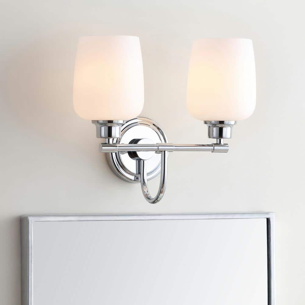 Contemporary Chrome 13'' Modern Bathroom Vanity Sconce