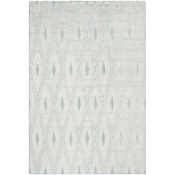 Mirage 9 ft. x 12 ft. Blue Diamond Geometric Area Rug