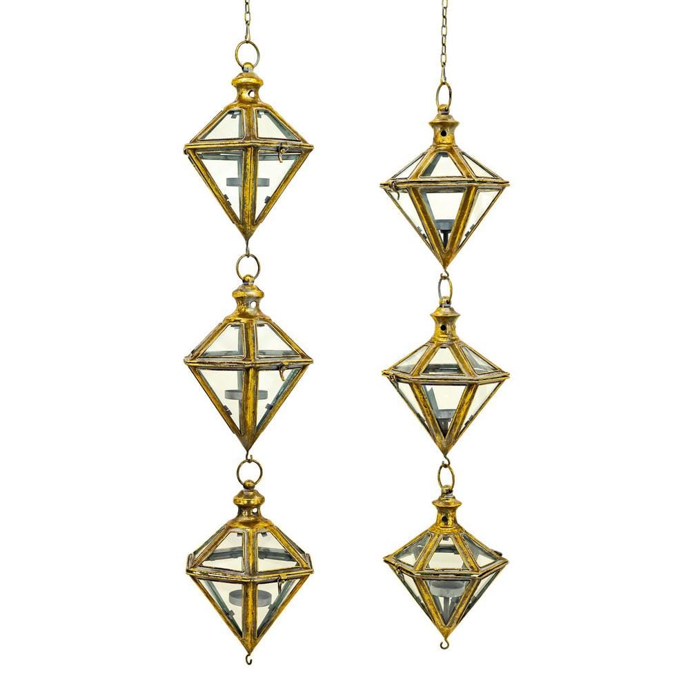 Zaer Ltd. International Set of 2 Iron Hanging 3-Piece