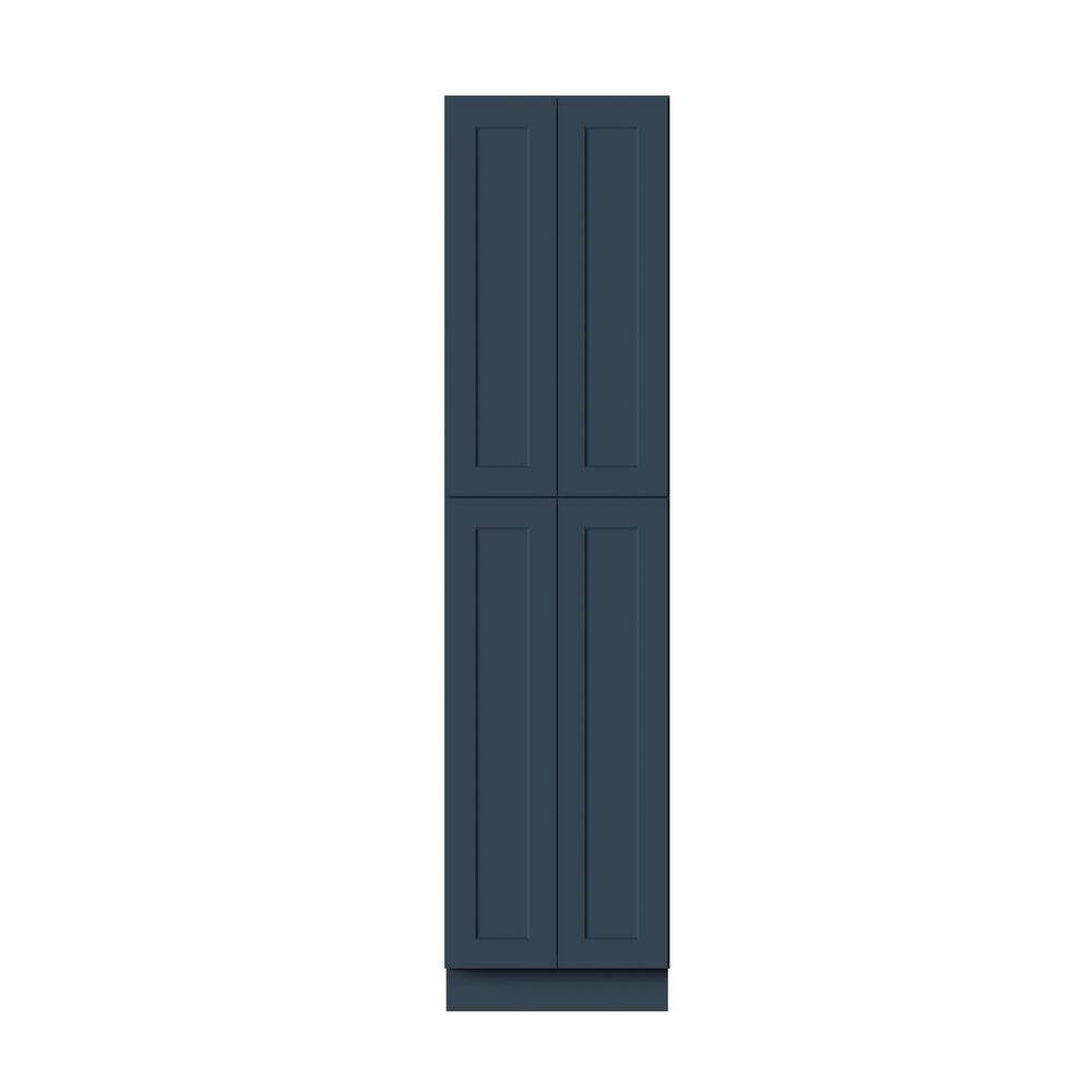 24 in. W x 27 in. D x 96 in. H Ready to Assemble Solid Wood Frame Shaker Pantry Kitchen Cabinet in Cyber Grey price history on PriceWatchPro