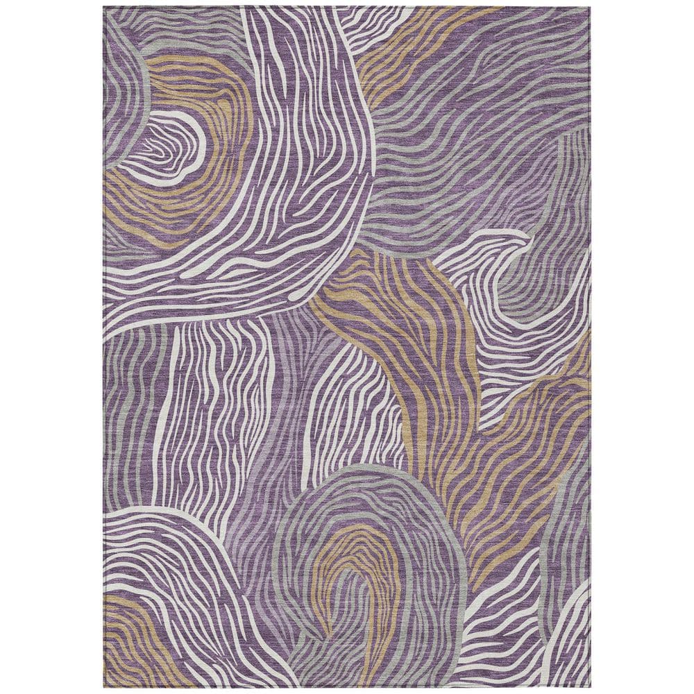 Chantille Machine Washable Indoor/Outdoor Abstract ACN2603 Purple 9 ft. x 12 ft. Area Rug price history on PriceWatchPro