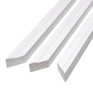 WM180 1-1/4 in. D x 2 in. W x 84-1/2 in. L Primed Finger Jointed Wood Exterior Door Brickmould Casing Set