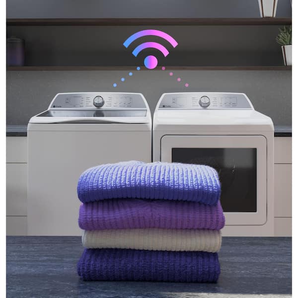 GE Profile 7.4 cu. ft. Smart Electric Dryer in White with