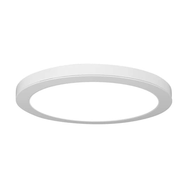 NICOR DSE(V3) 15 in. White Round Selectable CCT LED Flush Mount Ceiling Light