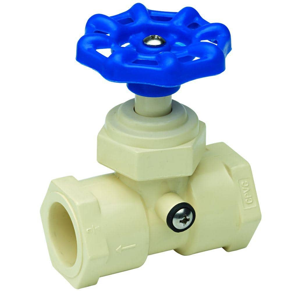 Everbilt 3/4 in. Solvent x 3/4 in. Solvent CPVC Stop and Waste Valve ...