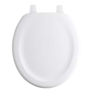 Standard Closed Stonewood Round Front Toilet Seat in White
