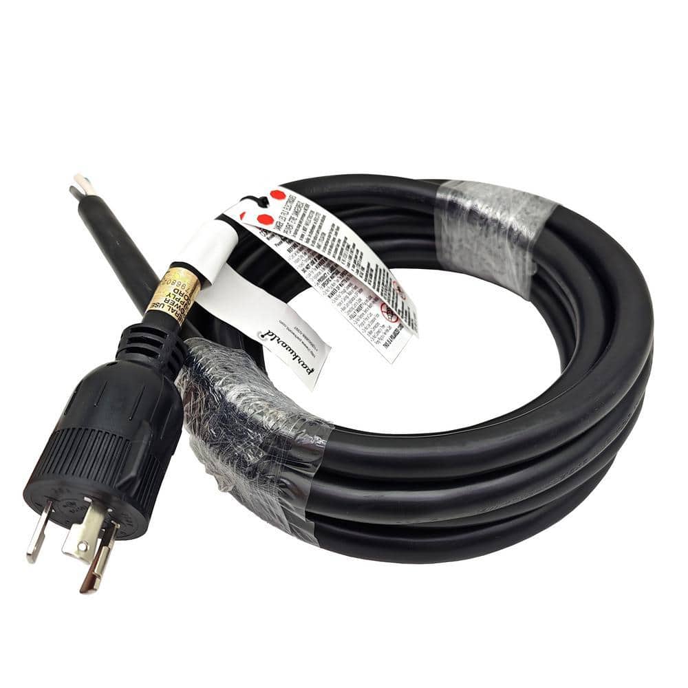 parkworld 15 ft. 10/3 30 Amp, Black 250-Volt Twist Lock NEMA L6-30