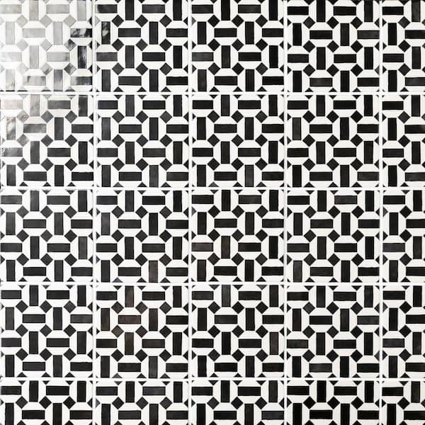 Cloe Subway Glossy Loire 5 in. x 5 in. Handmade-Look Ceramic Wall Tile (10.83 sq. ft./Case)