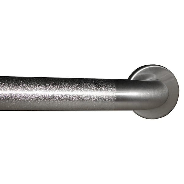 ARISTA 18 in. x 1-1/4 in. Concealed Screw Peened Grab Bar in Brushed Stainless Steel