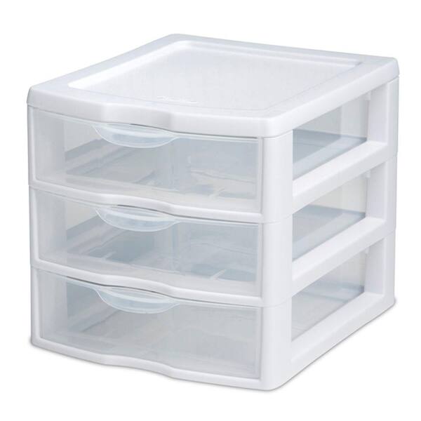 Sterilite ClearView Portable Countertop 3 Drawer Storage Chest & Reviews