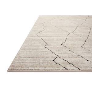 Darby Sand/Charcoal 2 ft. 7 in. x 10 ft. Transitional Modern Runner Rug