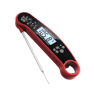 Digital Instant Read Meat Thermometer with Can Opener Backlight & Calibration BBQ Grilling Smoker