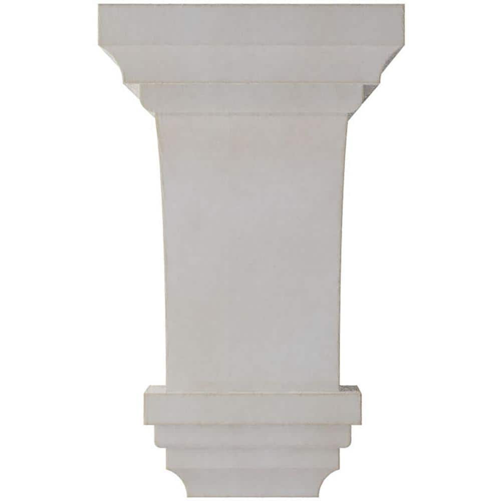 Mini Jefferson Chalk Dust White Rubberwood Corbel