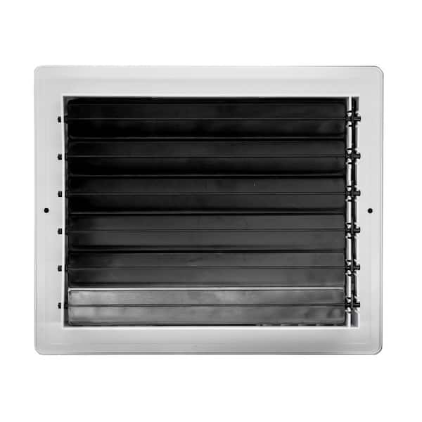 Venti Air 10 in x 8 in White Plastic 3 Way Supply Register for Duct Opening  10 in W x 8 in H HPS1008 - The Home Depot