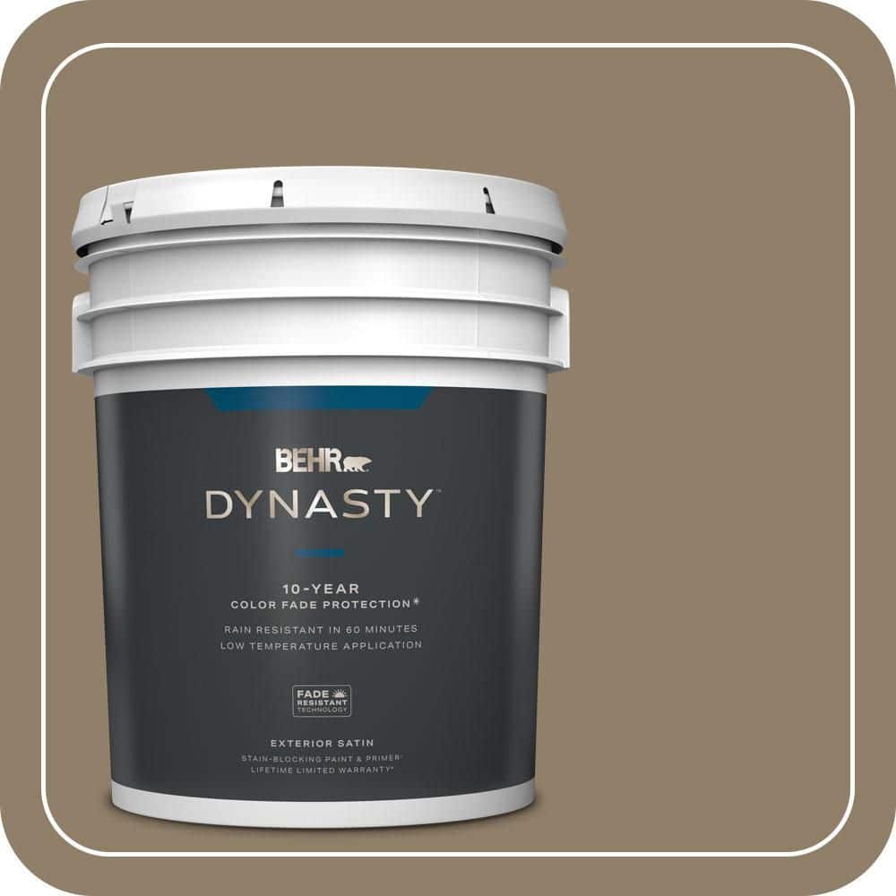 5 gal. Home Decorators Collection #HDC-NT-11 Sandalwood Tan Satin Enamel Exterior Stain-Blocking Paint & Primer price history on PriceWatchPro