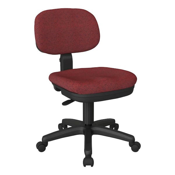 Office Star Products Basic Task Chair in Legend Merlot Fabric