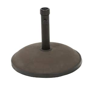 UM-HOLDER ROUND 33 lbs. Patio Umbrella Base in brown