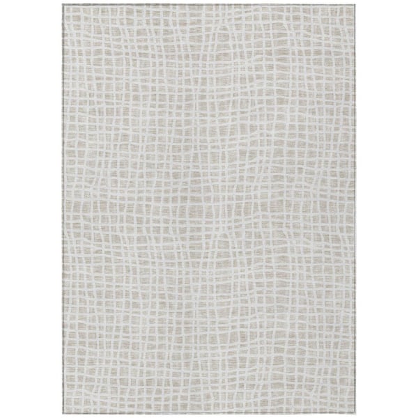 Addison Rugs Chantille Machine Washable Indoor/Outdoor Abstract ACN729 Ivory 5 ft. x 7 ft. 6 in. Area Rug