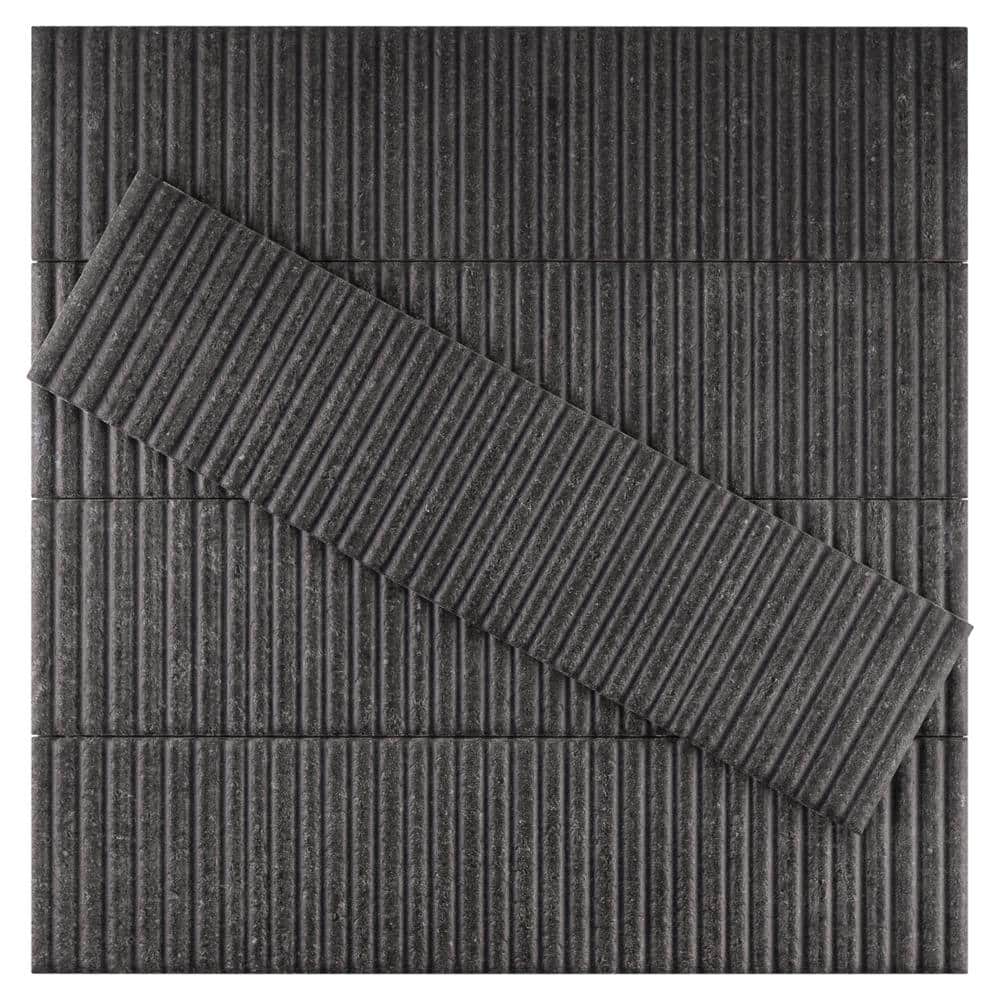 Noir Matte 3x12 Ceramic Subway Wall Tile