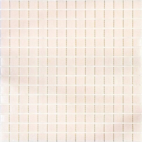 Apollo Tile Dune 4 in. x 6 in. Glossy Light Red Glass Mosaic Uniform square Wall and Floor Sample Tile (0.13 sq. ft./Piece) (1-Pack)