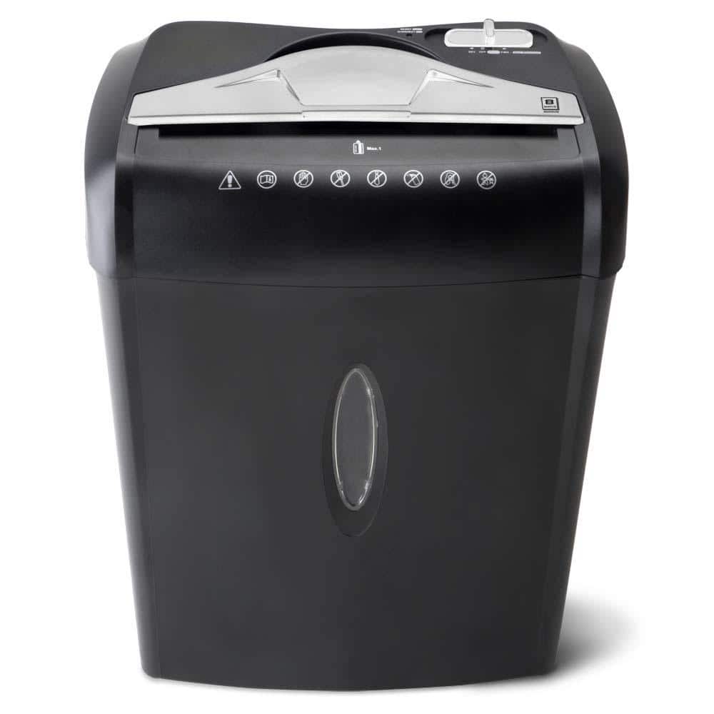 Paper and Credit Card Shredder in Black 3.7 Gal. Wastebasket with 8-Sheet Cross-Cut and Basket price history on PriceWatchPro