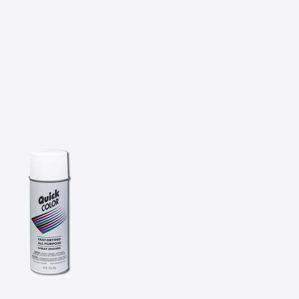 Quick Color 10 oz. Gloss White General Purpose Spray Paint
