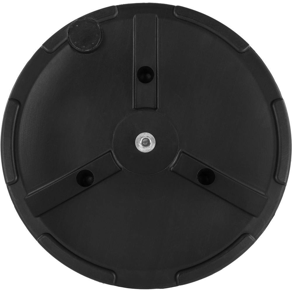 Black Round Concrete Outdoor Umbrella Base, 26 lbs