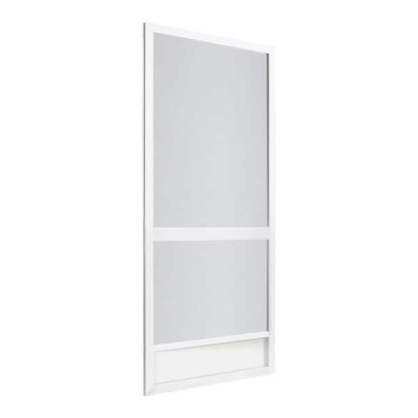 Screen Tight 32 in. x 80 in. Grand Floridian White Aluminum Hinged