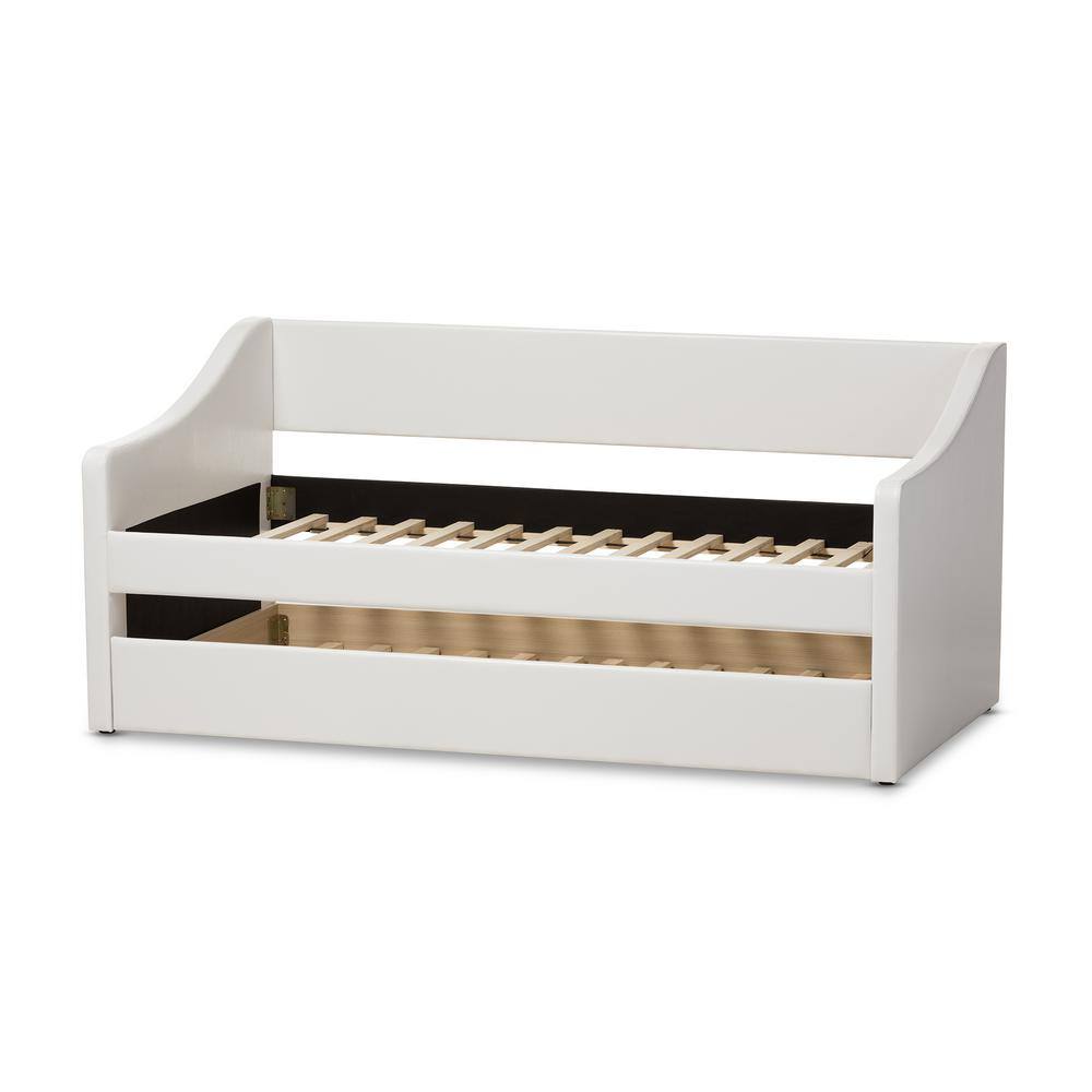 Barnstorm Contemporary Beige Fabric Upholstered Twin Size Daybed - thumbnail 4